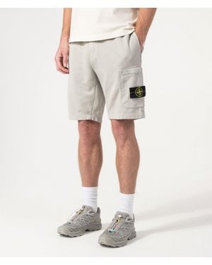 Stone Island Sweat Shorts - Natural