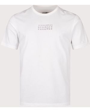 MM6 by Maison Martin Margiela Numeric T-Shirt - White