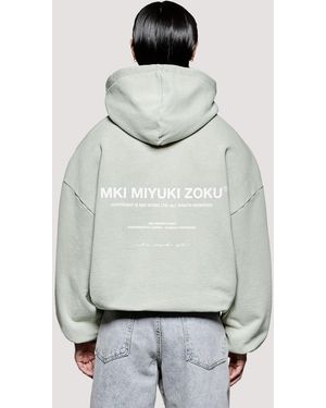 MKI Miyuki-Zoku Box Fit Design Studio Hoodie - Grey