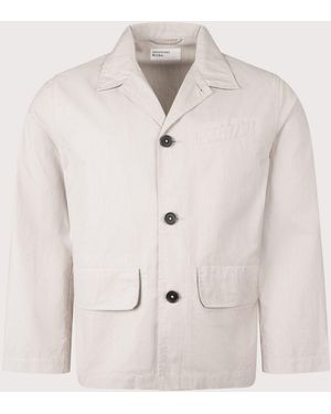Universal Works Kennedy Stripe Franck Jacket - Natural