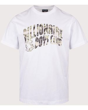 BBCICECREAM Overlay Camo Fill Arch Logo T-Shirt - White
