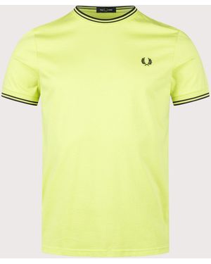 Fred Perry Twin Tipped T-Shirt - Yellow