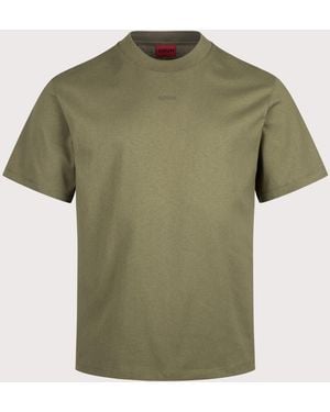 HUGO Relaxed Fit Dapolino T-Shirt - Green