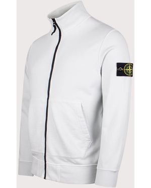 Stone Island Organic Cotton Track Jacket - White