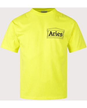 Aries Temple T-Shirt - Yellow