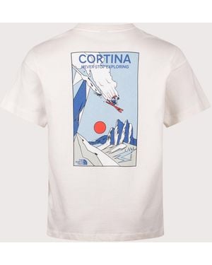 The North Face Regular Fit Mountain Celebration Graphic T-Shirt - Blue