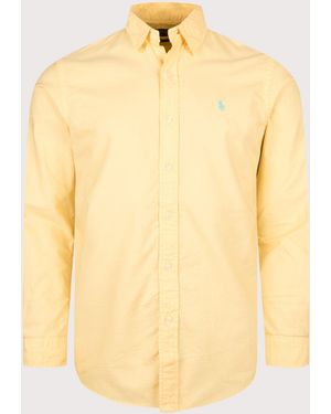 Polo Ralph Lauren Custom Fit Garment-Dyed Oxford Shirt - Yellow