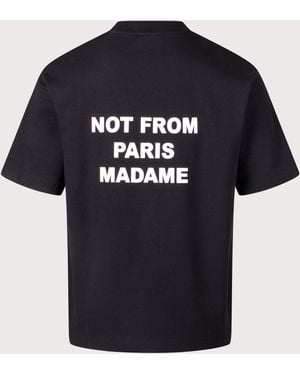 Drole de Monsieur Le T-Shirt Slogan - Black