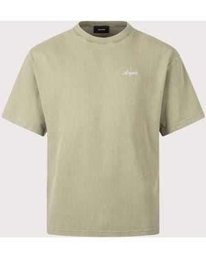 Axel Arigato Oversized Fit Honour Washed T-Shirt - Green