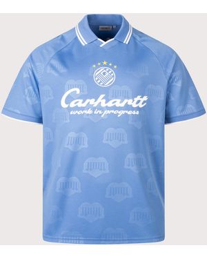 Carhartt Loose Fit Terrace Football T-Shirt - Blue