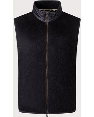 Nanamica Zip-Up Mohair Vest - Black