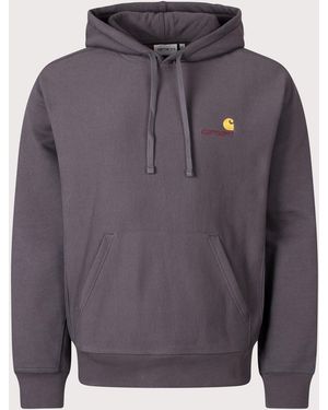 Carhartt Loose Fit American Script Hoodie - Grey