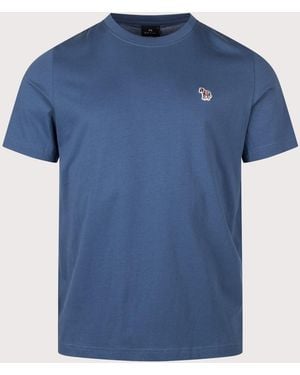 Paul Smith Regular Fit Zebra T-Shirt - Blue