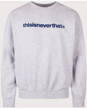 thisisneverthat Regular Fit T-Logo Crewneck Sweatshirt - Grey