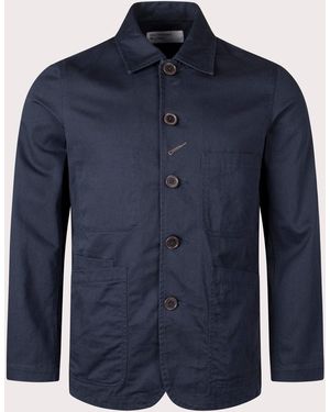 Universal Works Twill Bakers Jacket - Blue
