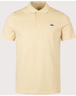 Lacoste Regular Fit Cotton Blend Polo Shirt - Natural