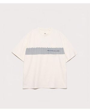 Nanamica Oversized Ooal Graphic Pocket T-Shirt - Natural