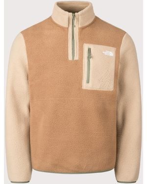 The North Face Yumiori Quarter Zip Fleece Sweatshirt - Natural