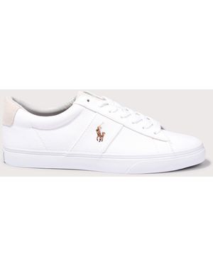 Polo Ralph Lauren Sayer Canvas Trainers - White