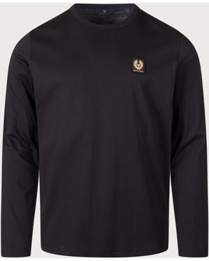 Belstaff Regular Fit Long Sleeved T-Shirt - Blue