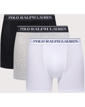 Polo Ralph Lauren 3 Pack Stretch Cotton Trunks - White