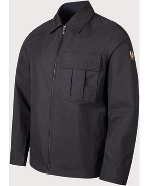 Belstaff Reg Fit Cargo Overshirt - Blue