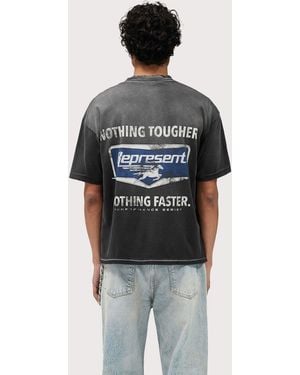 Represent Oversized Fit Nothing Faster T-Shirt - Grey
