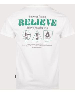 Snow Peak Relaxed Fit Camping Graphic T-Shirt - White