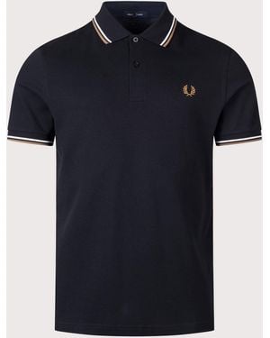 Fred Perry Regular Fit Twin Tipped Shirt - Blue
