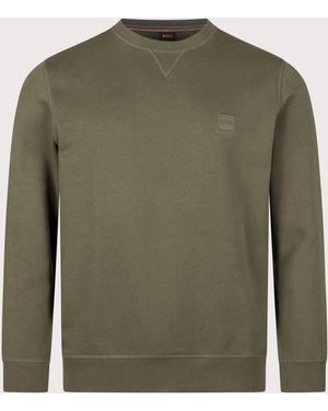 BOSS Regular Fit Westart Sweatshirt - Green