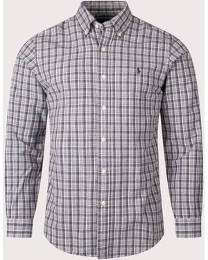 Polo Ralph Lauren Custom Fit Brushed Oxford Shirt - Blue
