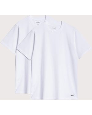 Carhartt Regular Fit 2 Pack Crew Neck T-Shirt - White