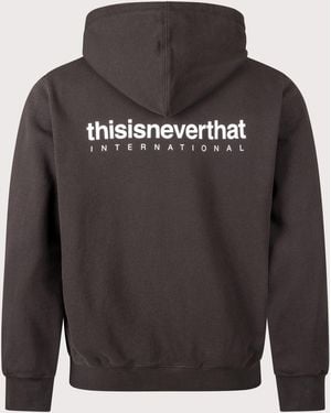 thisisneverthat Intl. Logo Zip Through Hoodie - Grey