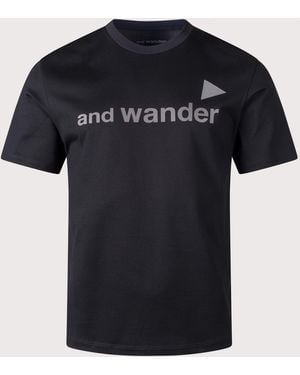 and wander Ref T-Shirt - Black