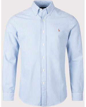 Polo Ralph Lauren Custom Fit Seersucker Oxford Shirt - Blue