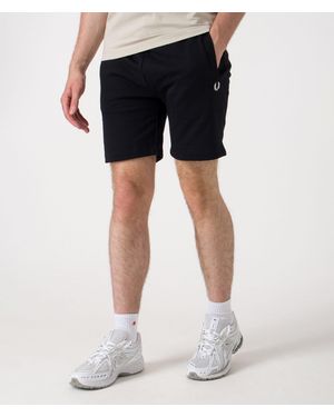 Fred Perry Regular Fit Classic Sweat Shorts - Black
