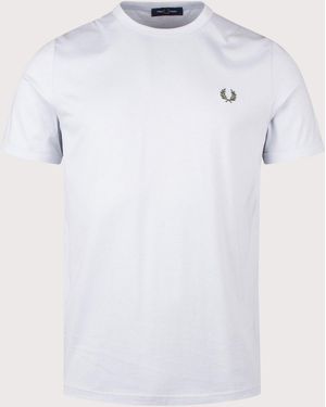 Fred Perry Regular Fit Ringer T-Shirt - White
