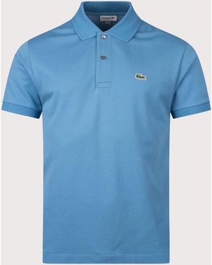 Lacoste Classic Fit L1212 Croc Logo Polo Shirt - Blue