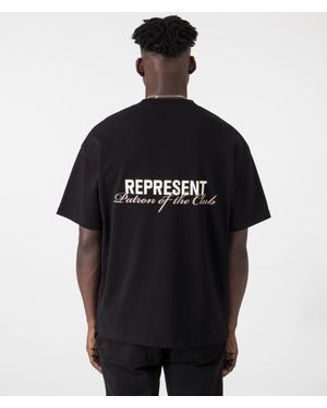 Represent Patron Of The Club T-Shirt - Black