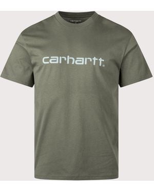 Carhartt Regular Fit Script T-Shirt - Green