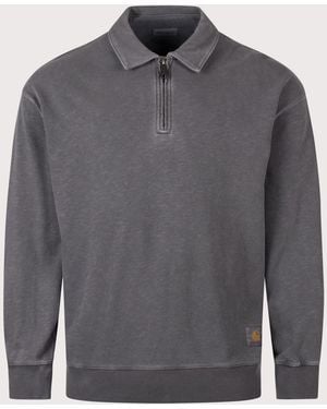 Carhartt Balloon Fit Harper Quarter Zip Sweatshirt - Grey