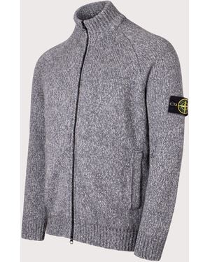 Stone Island Zip Through Cardigan - Grey