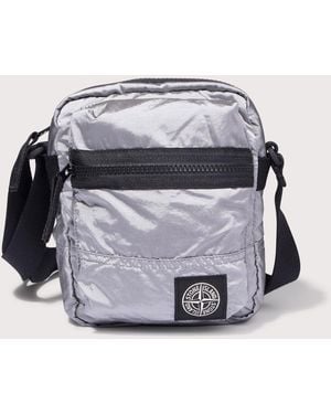 Stone Island Cross Body Sleeve Body Bag - White