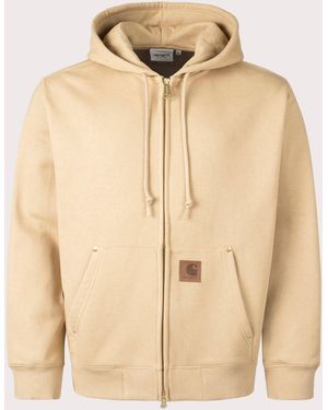 Carhartt Oversized Eldon Zip Through Hoodie - Natural