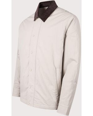 BOSS Oversized Leldon Zip Overshirt - Natural