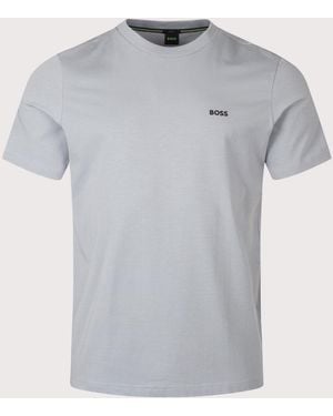 BOSS Regular Fit Crew Neck Tee T-Shirt - Grey