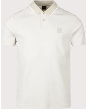 BOSS Regular Fit Passerford Polo Shirt - White