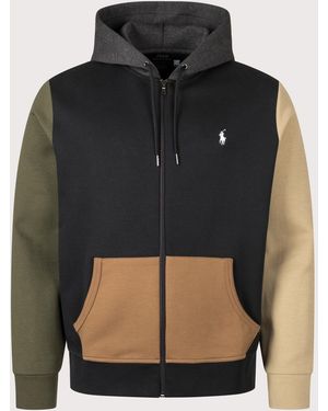 Polo Ralph Lauren Double-Knit Zip Through Hoodie - Black