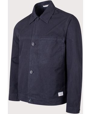 Norse Projects Arresskov Compact Cotton Overshirt - Blue