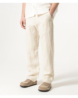 NN07 Regular Fit Straight Leg Aden Chinos - Natural